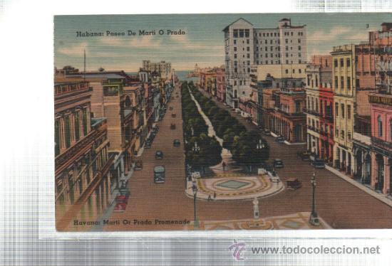 Postcards: TARJETA POSTAL DE HABANA - PASEO DE MARTI O PRADO. 3