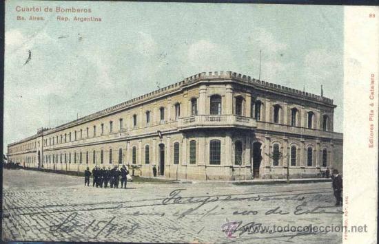 Postales: BUENOS AIRES (ARGENTINA).-  CUARTEL DE BOMBEROS - Foto 1