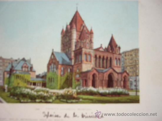 Postales: POSTAL- POSTCARD. TRINITY CHURCH, BOSTON - Foto 1