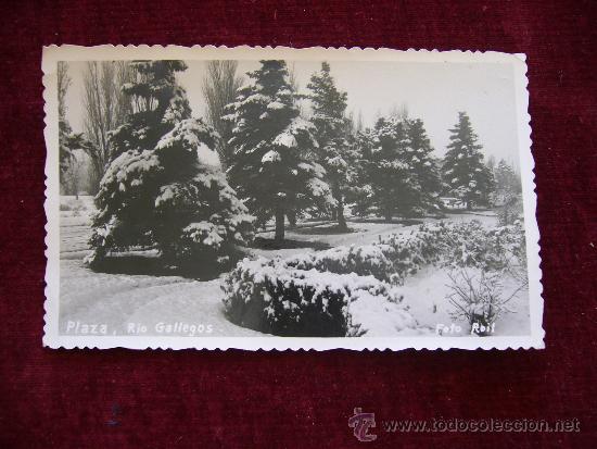 Postcards: Postal Plaza. Rio Gallegos. Foto Rail. Argentina