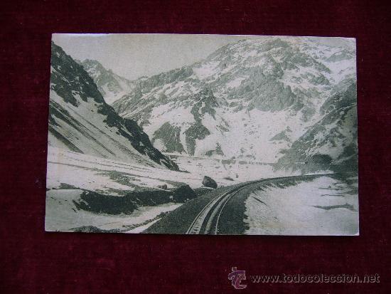 Postkarten: Postal Cordillera de los Andes. Chile. Ed. Hume y Watlker.