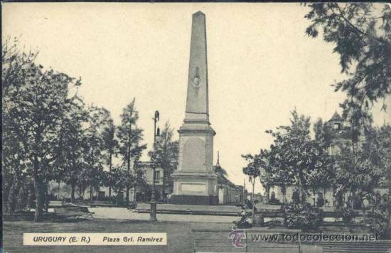 Postales: URUGUAY (E.R.) PLAZA GRL. RAMIREZ - Foto 1