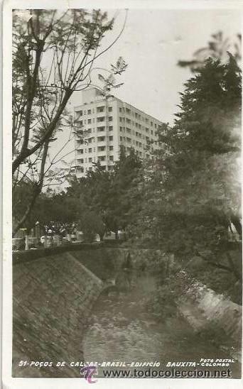 Postales: *** EE164 - POSTAL - PO&Ccedil;OS DE CALDAS - BRASIL - EDIFICIO BAUXITA - Foto 1