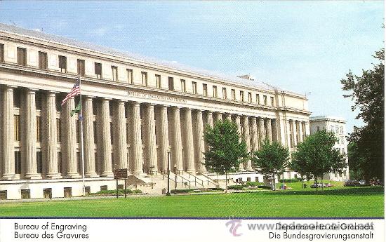 Postales: WASHINGTON, D.C., EDIFICIO DE GRABADO E IMPRESI&Oacute;N - SIN CIRCULAR - Foto 1