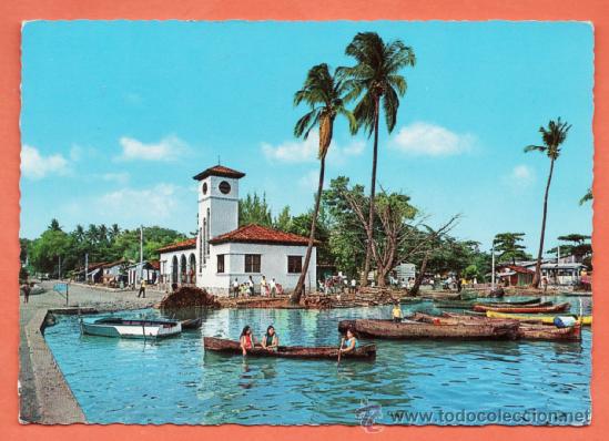Postales: el salvador - usulutan - puerto el triunfo - circulada - a&ntilde;os 70