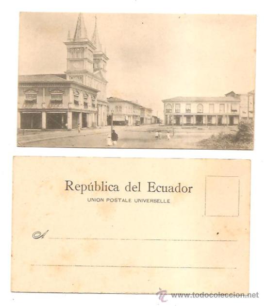 Postales: POSTAL DE LA REP&Uacute;BLICA DEL ECUADOR &ndash; A&Ntilde;O 1900 - Foto 1