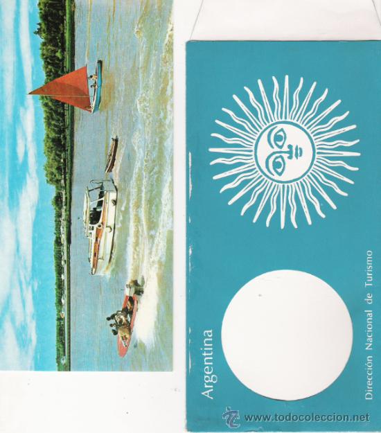 Cartoline: ARGENTINA - DIRECCION NACIONAL DE TURISMO - CARPETA Y CINCO IMAGENES DE 21 X 10 CM. - VER FOTOS
