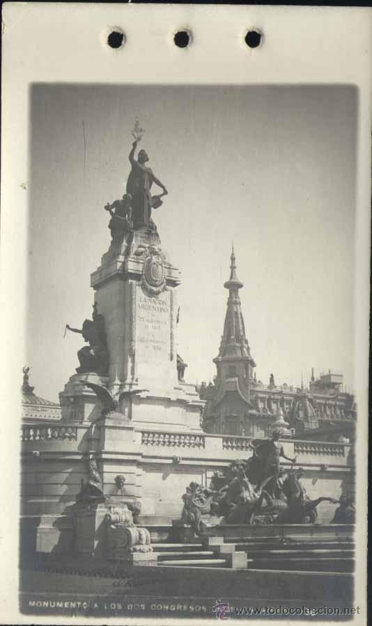 Postais: BUENOS AIRES (ARGENTINA).- MONUMENTO A LOS DOS CONGRESOS- FOTOGRAFIA