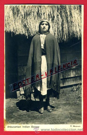 Postcards: POSTAL INDIGENA ARAUCANO MAPUCHE DEL SUR DE CHILE TIPO DEL PAIS, P79724