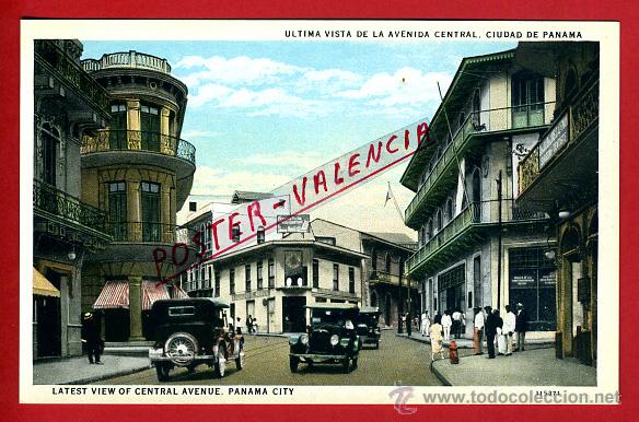 Postales: POSTAL PANAMA, ULTIMA VISTA DE LA AVENIDA CENTRAL, CIUDAD DE PANAMA, P79759