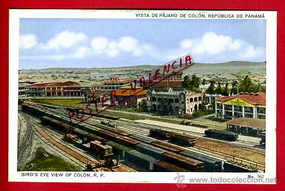 Postais: POSTAL PANAMA, VISTA DE PAJARO DE COLON, ESTACION, P79809