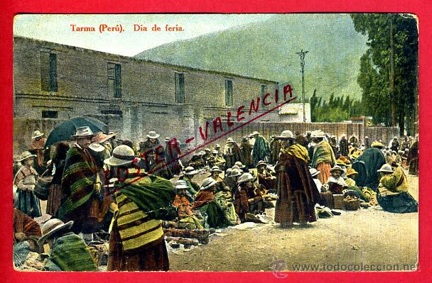 Postales: POSTAL TARMA, PERU, DIA DE FERIA, P79881