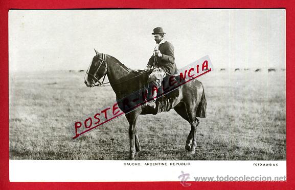 Postales: POSTAL REPUBLICA ARGENTINA, GAUCHO, P79964