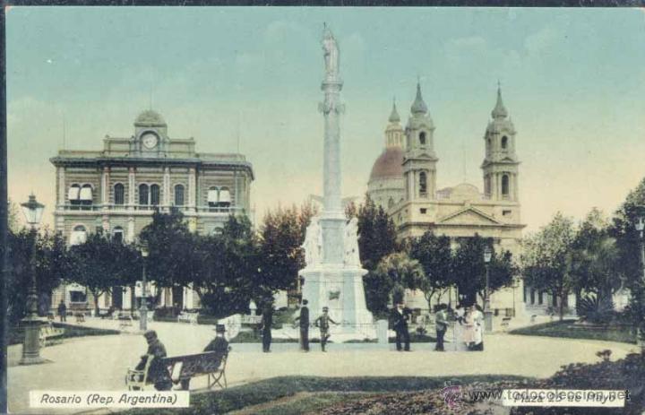 Postkarten: ROSARIO (REP. ARGENTINA).- PLAZA 25 DE MAYO