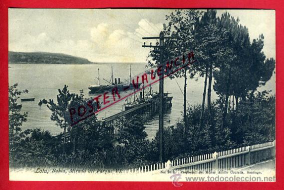 Postales: POSTAL LOTA, CHILE, BAHIA, MIRADA DEL PARQUE VI, P80159
