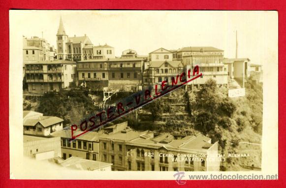 Postales: POSTAL VALPARAISO, CHILE, CERRO CONCEPCION, IGLESIA ALEMANA, FOTOGRAFICA, P80188