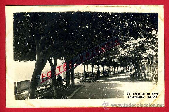 Postales: POSTAL VALPARAISO, CHILE, PASEO 21 DE MAYO, FOTOGRAFICA, P80194