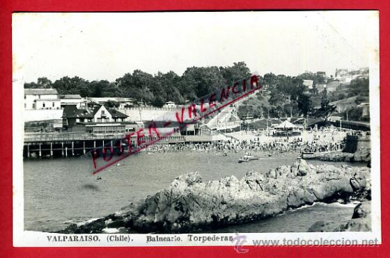 Postales: POSTAL VALPARAISO, CHILE, BALNEARIO, TORPEDERAS, P80215