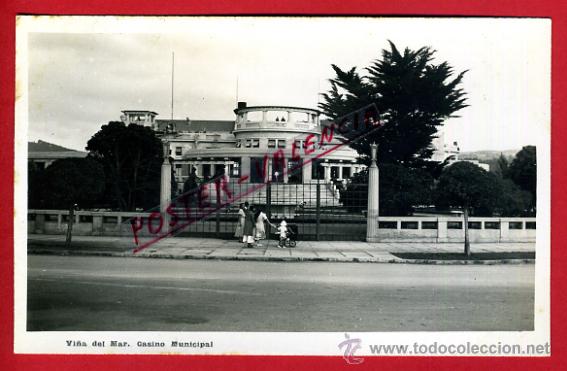 Postales: POSTAL VI&Ntilde;A DEL MAR, CHILE, CASINO MUNICIPAL,  P80277