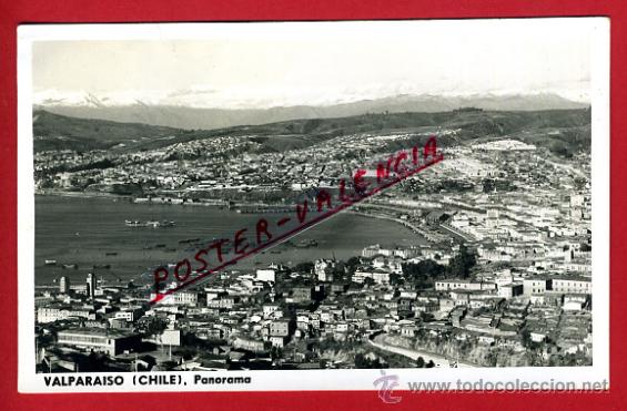Postales: POSTAL VALPARAISO, CHILE, PANORAMA,  P80296