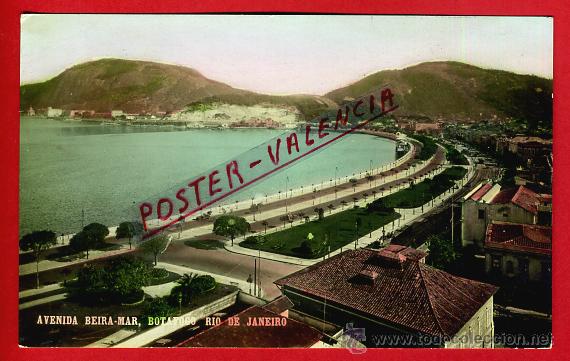 Postales: POSTAL RIO DE JANEIRO, BRASIL AVENIDA BEIRA-MAR, BOTAFUGO, P80317