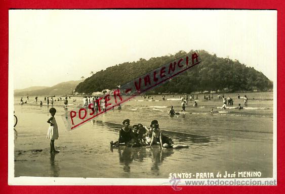 Postales: POSTAL SANTOS, BRASIL, PRAIA DE JOSE MENINO, FOTOGRAFICA, P80329