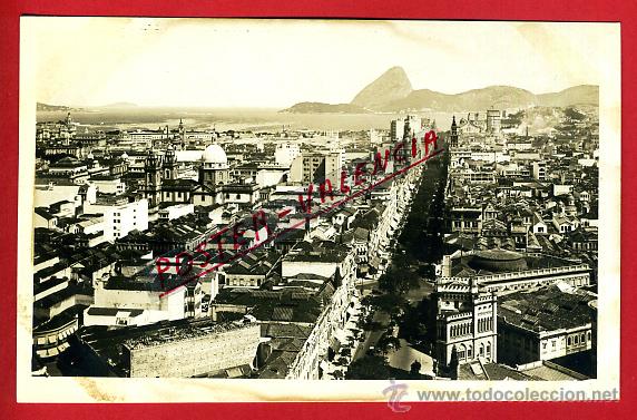 Postales: POSTAL RIO DE JANEIRO, BRASIL, PANORAMA E AVENIDA RIO BRANCO, FOTOGRAFICA, P80379