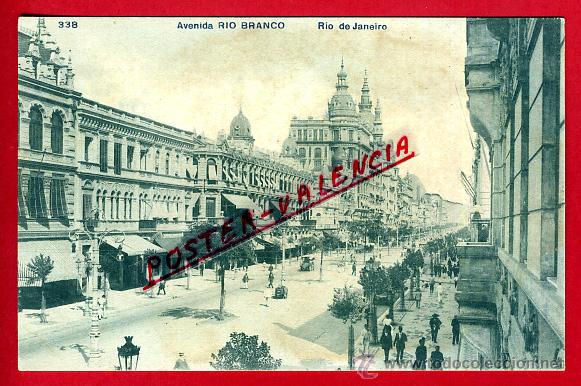 Postales: POSTAL RIO DE JANEIRO, BRASIL, AVENIDA RIO BRANCO, P80380