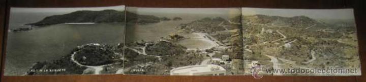 Cartes Postales: ANTIGUA FOTO POSTAL TRIPLE DE LA ISLA DE LA ROQUETA Y LA CALETA - MEXICO -  DE CONSERVACI