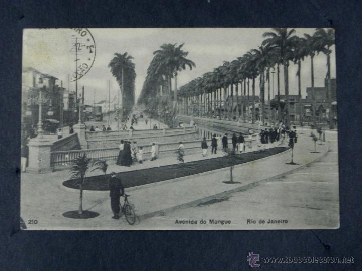 Cartes Postales: antigua postal, rio de janeiro, avenida de mangue, circulada