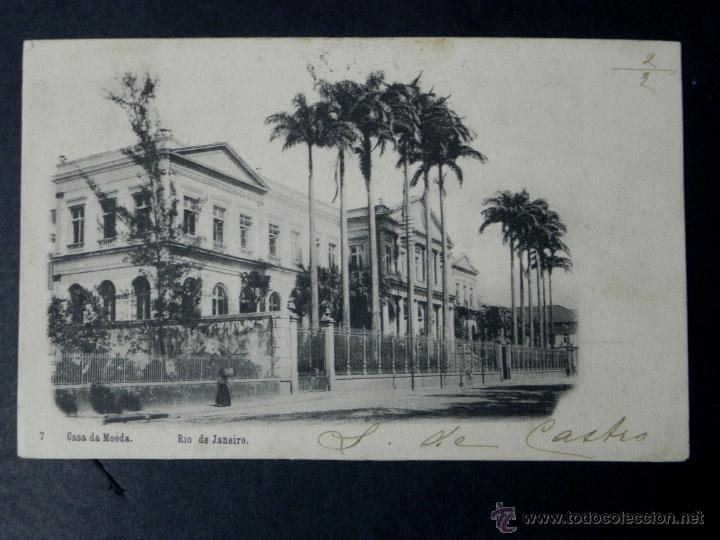 Postais: antigua postal, rio de janeiro, casa de moeda, sin dividir, circulada