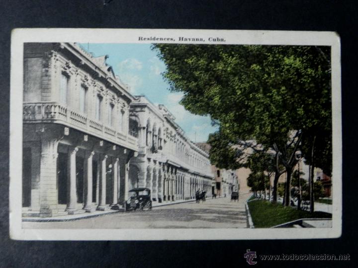 Cartes Postales: antigua postal, habana, residencias, no circulada