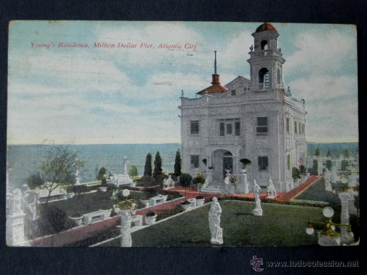 Postais: antigua postal, atlantic city, residencia de jovenes, muelle del millon de dolares, circulada