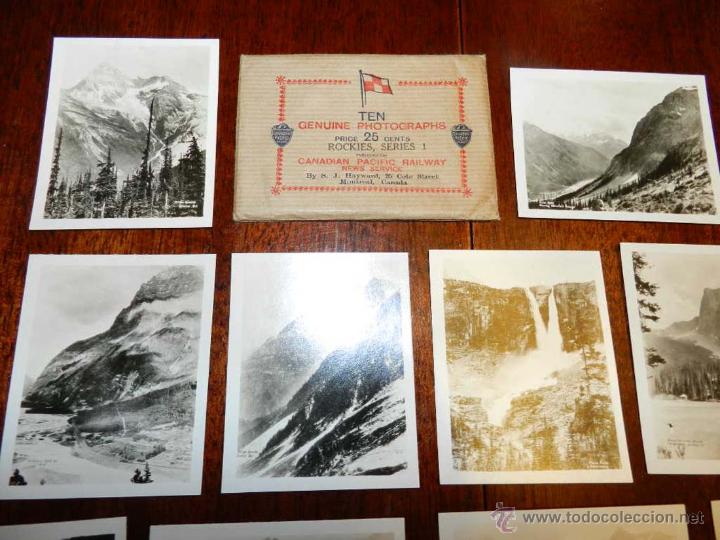 Postkarten: antiguas foto postales, diez fotografias genuinas del canadian pacific railway, sin circular, ten ph