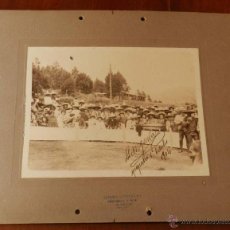 Postales: ANTIGUA FOTOGRAFIA DE APAPASCO 1904 (CUAUTINCHAN) MEXICO, FIESTAS PELEA DE GALLOS, FIRMADA POR S.S.. Lote 38284137