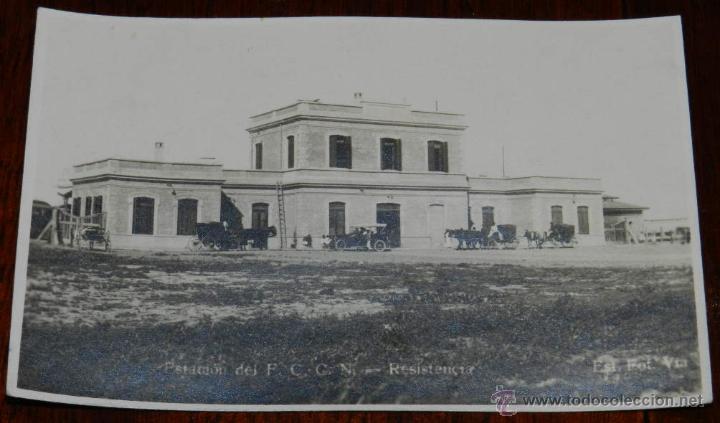 Postkarten: ANTIGUA FOTO POSTAL DE RESISTENCIA (CHACO) ARGENTINA, ESTACION DEL FERROCARIL, SIN CIRCULAR