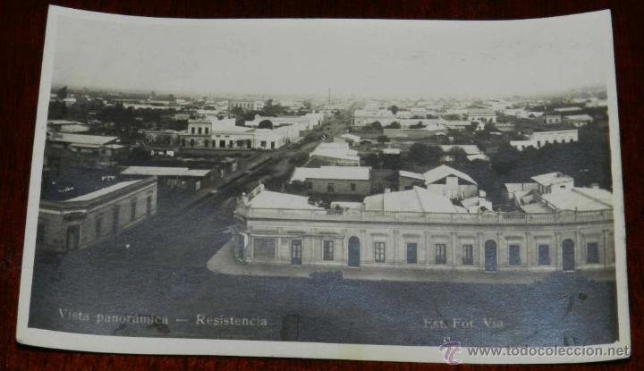 Postkarten: ANTIGUA FOTO POSTAL DE RESISTENCIA (CHACO) ARGENTINA, VISTA PANORAMICA, EST FOT. V&Iacute;A, SIN CIRCULAR