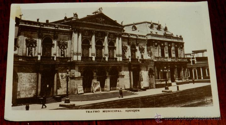 Postkarten: ANTIGUA POSTAL DE IQUIQUE, CHILE, TEATRO MUNICIPAL, NO CIRCULADA.