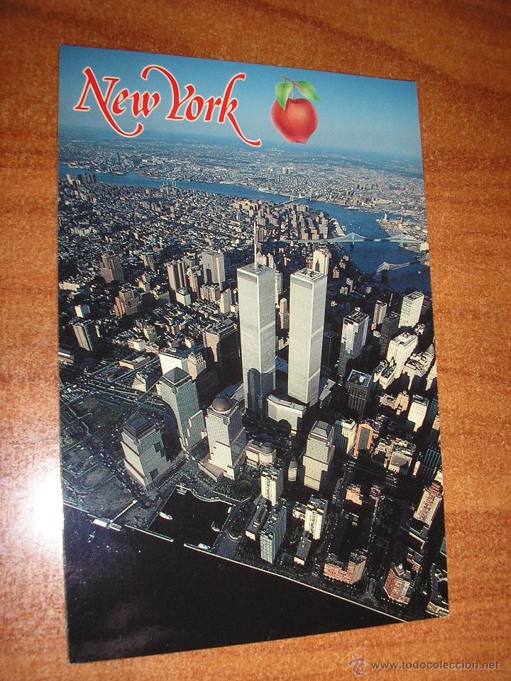Postales: nueva york-torres gemelas-1990 - Foto 1