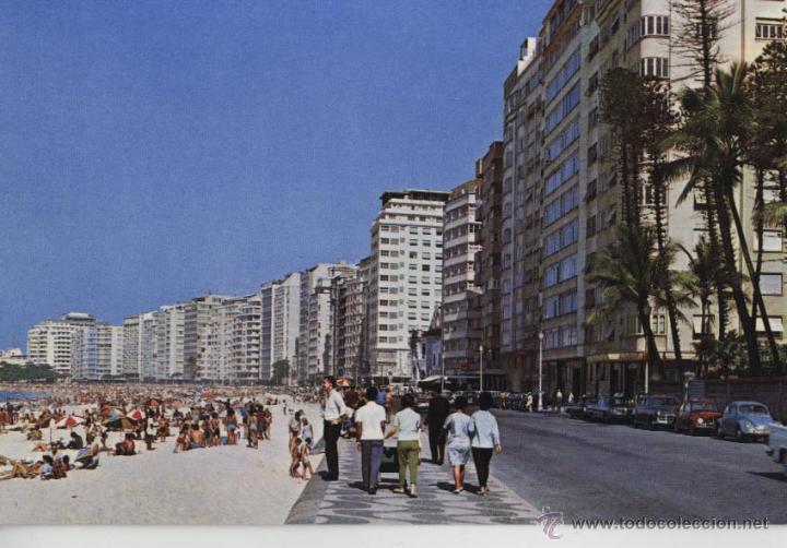 Postales: Postal BRASIL, Rio de JANEIRO , PLAYA DE COPACABANA