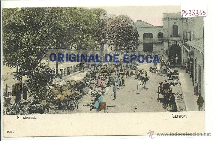 Cartoline: (PS-38333)POSTAL DE CARACAS-EL MERCADO