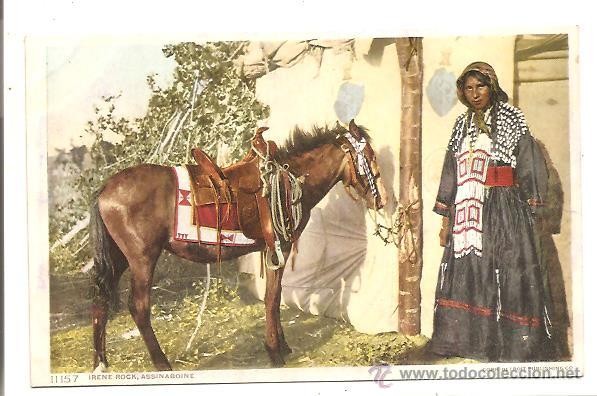 Postales: POSTAL INDIOS &ndash; IRENE ROCK ASSINABOINE - Foto 1