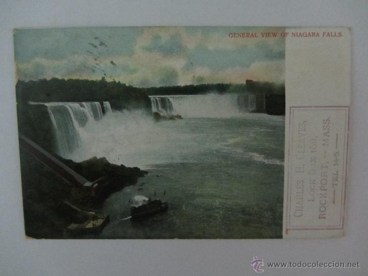 Postcards: Postal Antigua EEUU/Canada. General View of Niagara Falls. Circulada 1906
