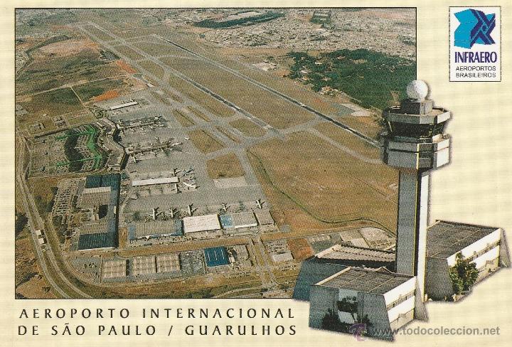 Cartoline: N&ordm; 12329 AEREOPUERTO DE SAO PAULO GUARULHOS BRASIL