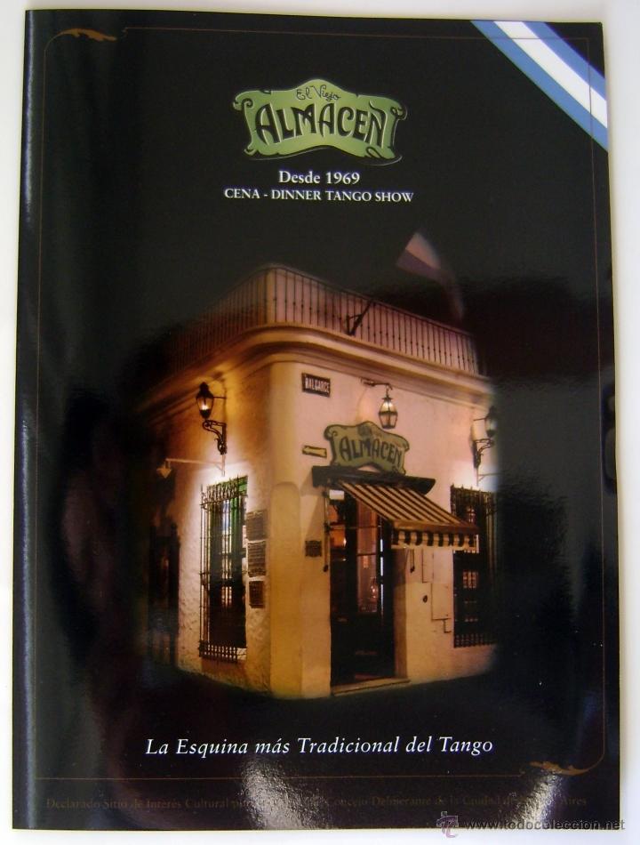 Postales: TARJETA ARGENTINA. EL VIEJO ALMAC&Eacute;N, LA ESQUINA M&Aacute;S TRADICIONAL DEL TANGO. HERMOSO TR&Iacute;PTICO