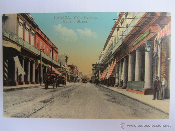 Postkarten: Postal antigua de La Habana Cuba. Calle Galiano. Ed. Jordi. Sin circular.