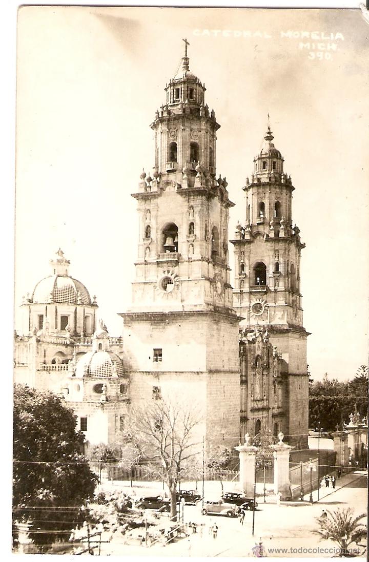 Postales: POSTAL - MORELIA - M&Eacute;XICO - CATEDRAL - Foto 1