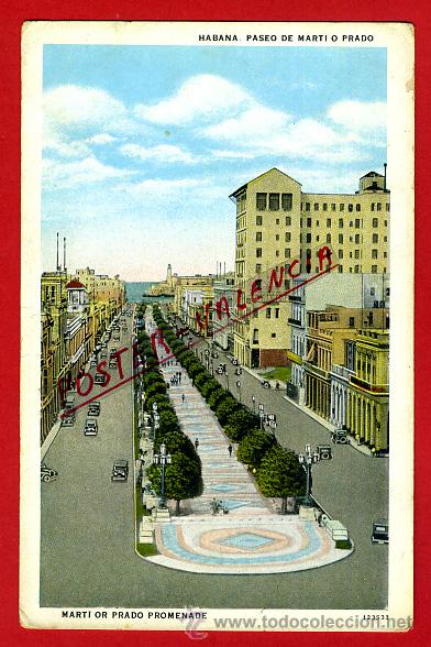 Cartes Postales: POSTAL, HABANA, CUBA, PASEO DE MARTI O PRADO, P93633