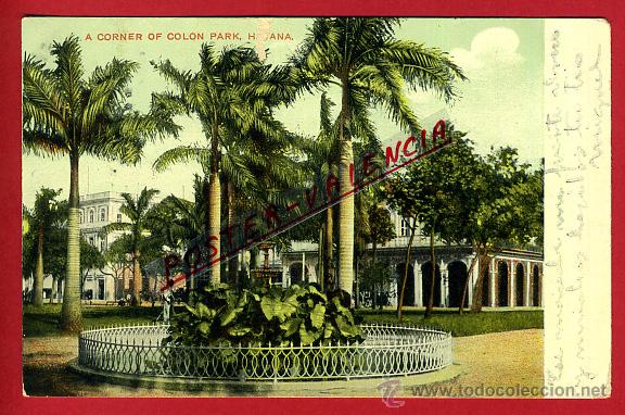 Postais: POSTAL, HABANA, CUBA, UNA ESQUINA DEL PARQUE COLON, P93700