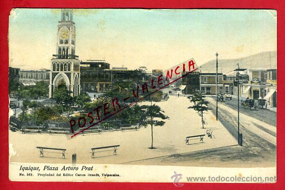 Postais: POSTAL CHILE, IQUIQUE, PLAZA ARTURO PRAT, P93785